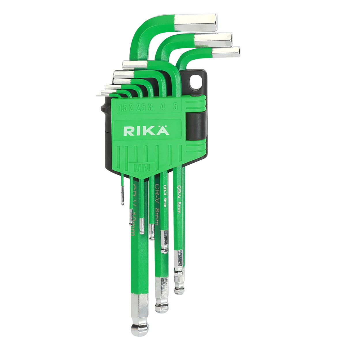 Rikä 9-Piece Professional Metric Long Ball-End Hex Key Set